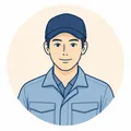 光回線工事の現場経験者のイラスト