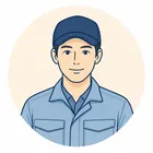 光回線工事の現場経験者のイラスト